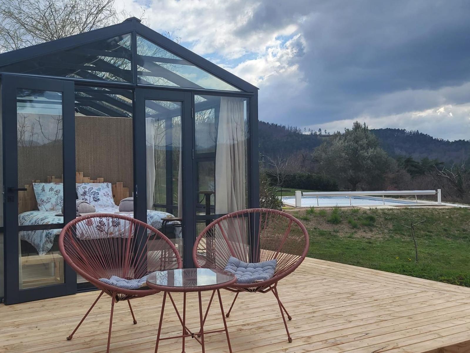 Mas De Bouilhac Gite Et Insolite Pranles Exteriör bild